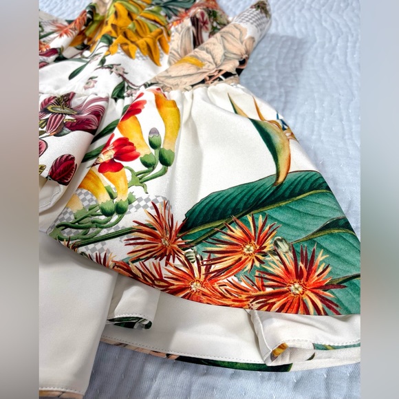 ANTHROPOLOGIE - Dahlia Tropical Peplum Top - Picture 7 of 13